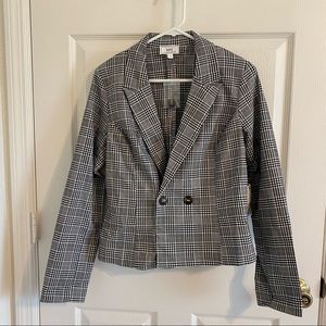 WINDSOR PLAID MOOD CROPPED BLAZER